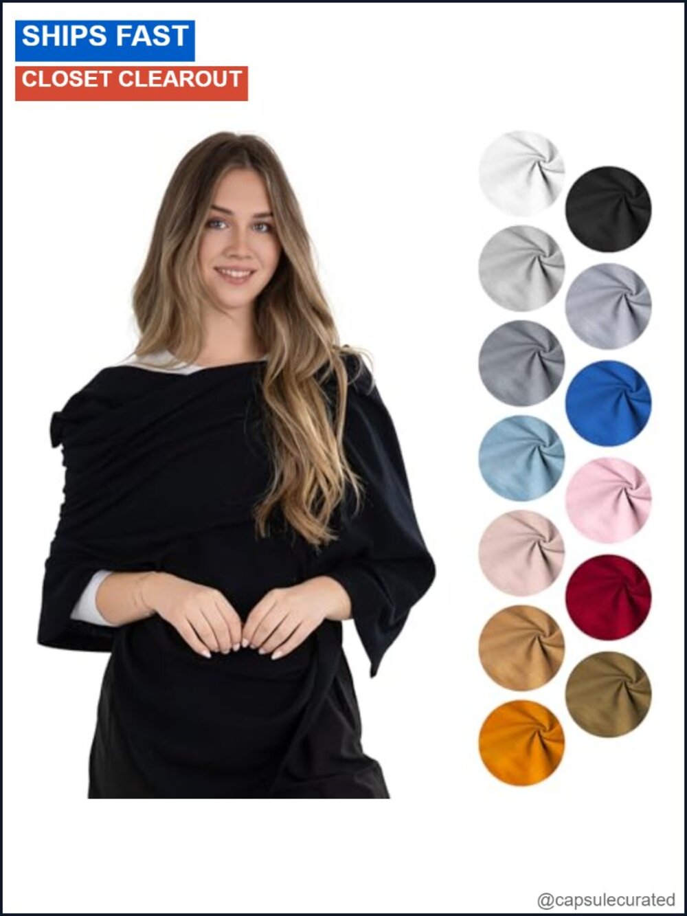 Oversized Cotton Shawl Wrap Travel Scarf Shoulder Stole Women